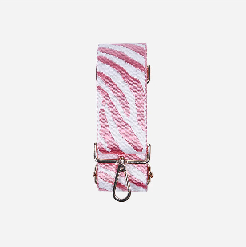Strap Bag | Camera Bag Strap - Pink & White Zebra