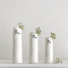 Triawd o Fasys Blagur Porslen | East of India Trio of Bud Vases - Home, Family, Love.
