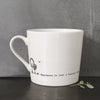 Mwg Borslen | Porcelain Mug - Happiness is Just a Biscuit Away