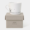 Mwg Borslen | Porcelain Mug - Happiness is Just a Biscuit Away