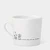 Mwg Borslen | Porcelain Mug - A Brew Will See You Through