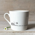 Mwg Borslen | Porcelain Mug - It's a perfect day to do nothing