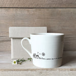 Mwg Borslen | Porcelain Mug - It's a perfect day to do nothing