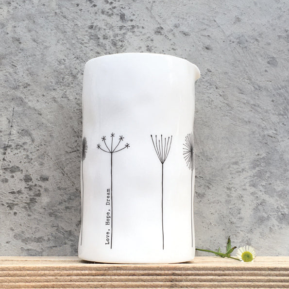 Jwg Borslen | East of India Porcelain Jug - Love, Hope, Dream.