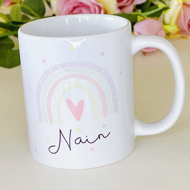 Mwg Nain Enfys | Rainbow Nain Mug
