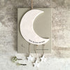 Addurn Lleuad a Sêr | East of India Porcelain Mobile Moon & Stars