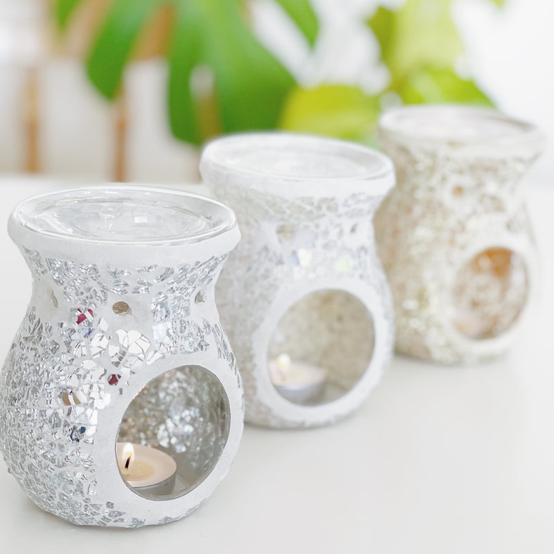 Llosgwr Olew | Oil Burner - Gold Crackle