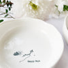 Desgyl Borslen | East of India Porcelain Trinket Dish - Happy Days