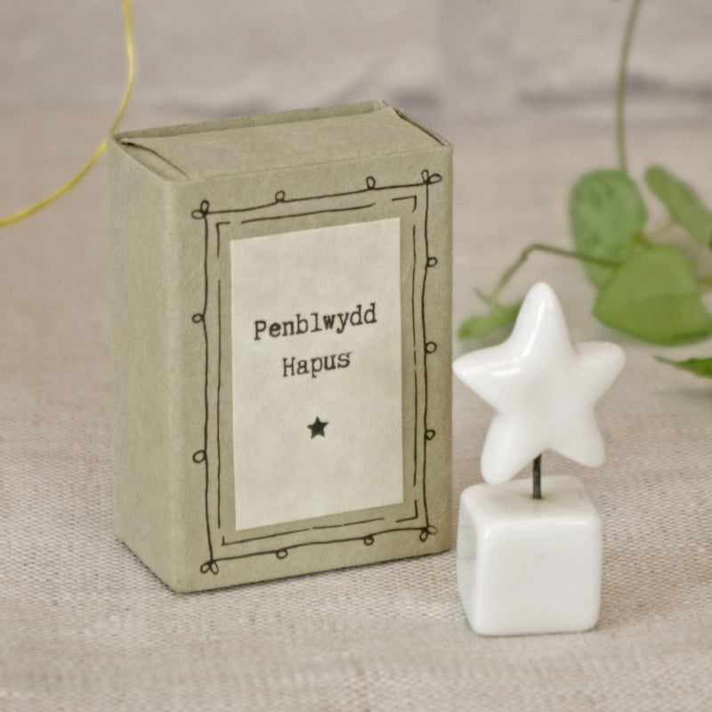 Anrheg Bychan – Penblwydd Hapus | Match Box Token Gift – Happy Birthday