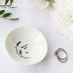 Desgyl Fechan Borslen | East of India Small Porcelain Dish - Special Mum