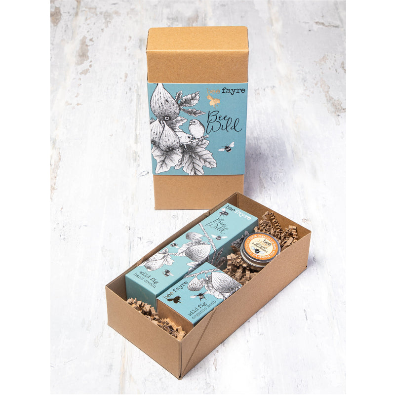 Bocs Anrheg Maldodi Ffigys Gwyllt  | Bee Wild Wild Fig Pamper Gift Set