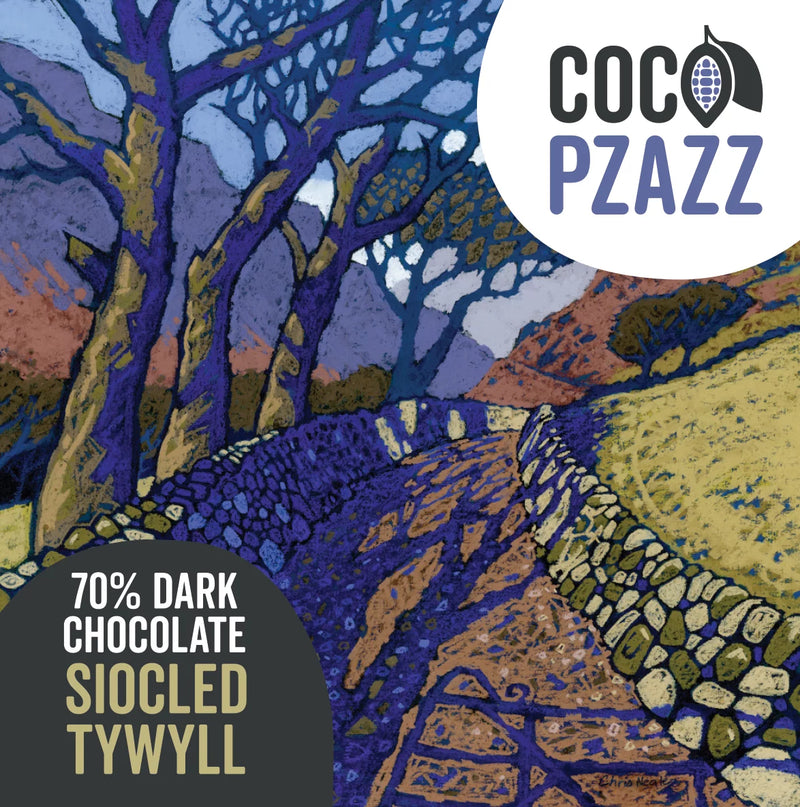 Bar Siocled Tywyll | Vegan Dark Chocolate Bar - Coco Pzazz