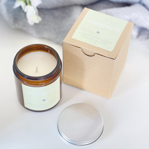 Cannwyll Aromatherapi - Creadigrwydd | Aromatherapy Candle - Creativity