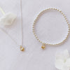 Breichled Calon Plentyn - Aur | Children’s Heart Bracelet – Gold