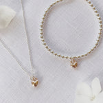 Breichled Calon Plentyn – Aur Coch | Children’s Heart Bracelet – Rose Gold