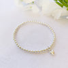 Breichled Calon Plentyn - Arian | Children’s Heart Bracelet – Silver