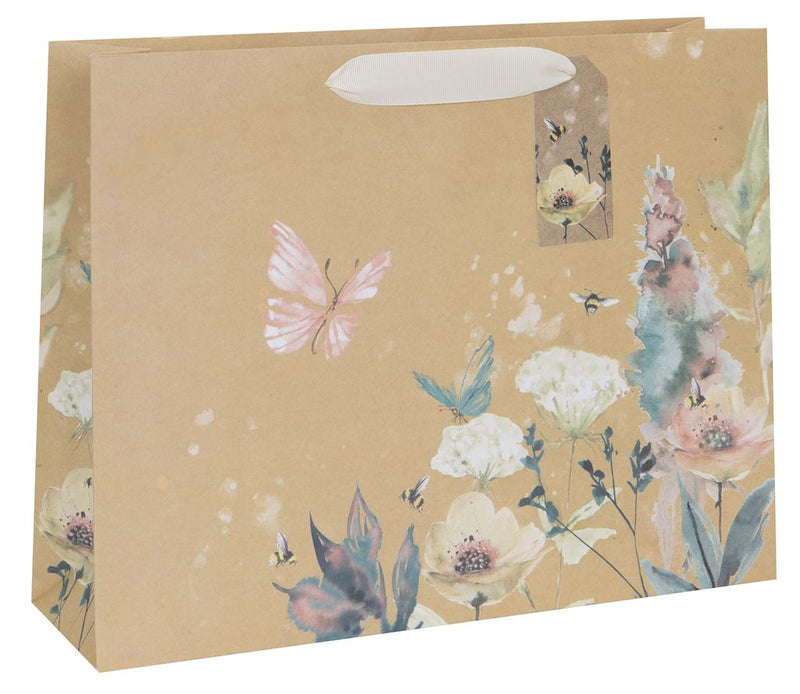 Bag Anrheg Tirwedd- Pili Pala a Gwenyn | Landscape Gift Bag - Butterflies & Bees