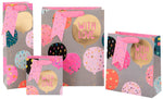 Bag Anrheg Mawr - Balŵns Pinc | Large Gift Bag - Balloons Pink