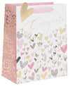 Bag Anrheg Mawr - Calonnau Confeti | Large Gift Bag - Confetti Hearts