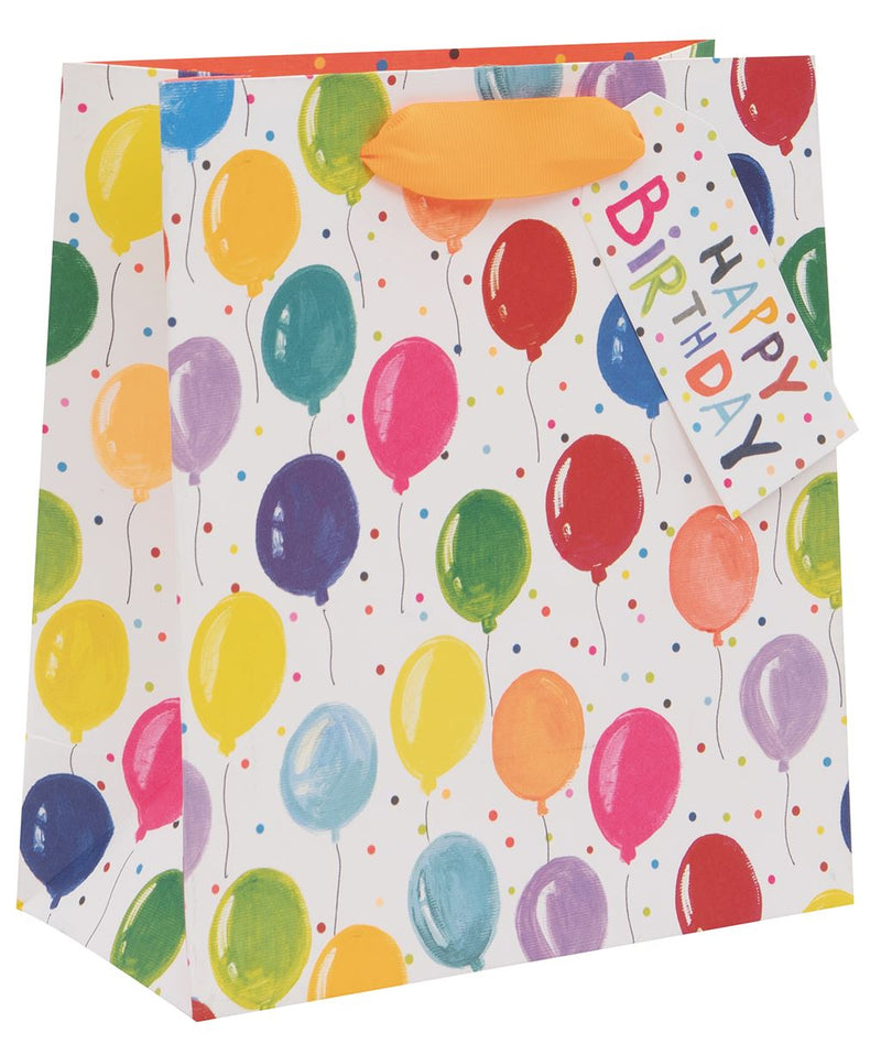 Bag Anrheg Canolig - Balŵns | Medium Gift Bag - Balloons
