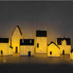 Ty Bychan Serameg | Little Ceramic House with LED light - F