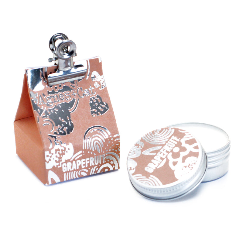 Balm Gwefus Grawnffrwyth | Agnes & Cat Grapefruit Lip Balm