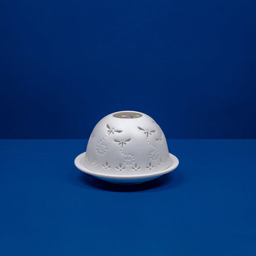 Cromen Borslen Gwas y Neidr | Dragonflies Porcelain Dome