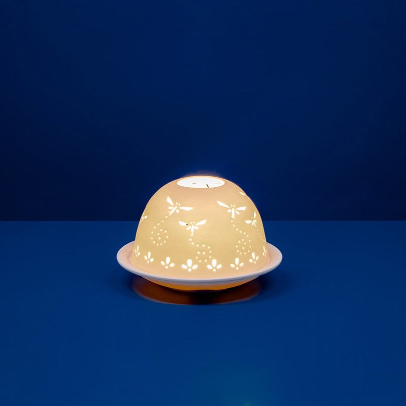 Cromen Borslen Gwas y Neidr | Dragonflies Porcelain Dome