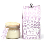 Cannwyll Blodau'r Brenin | Agnes & Cat Pressed Peonie Soy Wax Jar Candle