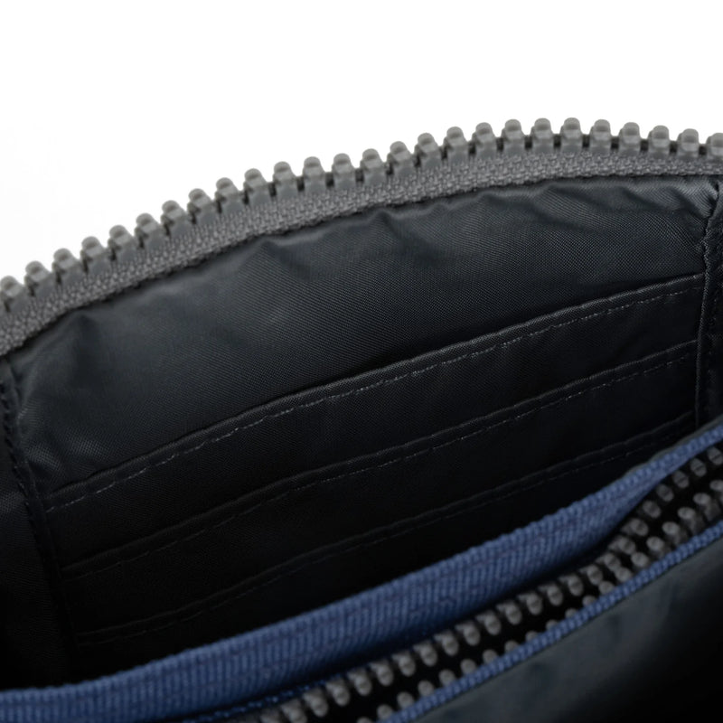 Pwrs Roka | ROKA Carnaby Small Sustainable Wallet - Burnt Blue (Canvas)