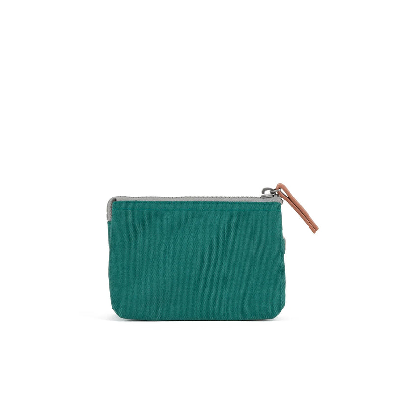 Pwrs Roka | ROKA Carnaby Small Sustainable Wallet - Teal (Canvas)