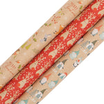 Papur Lapio Glick - Gonk y Nadolig | Glick Wrapping Paper - Christmas Gonks