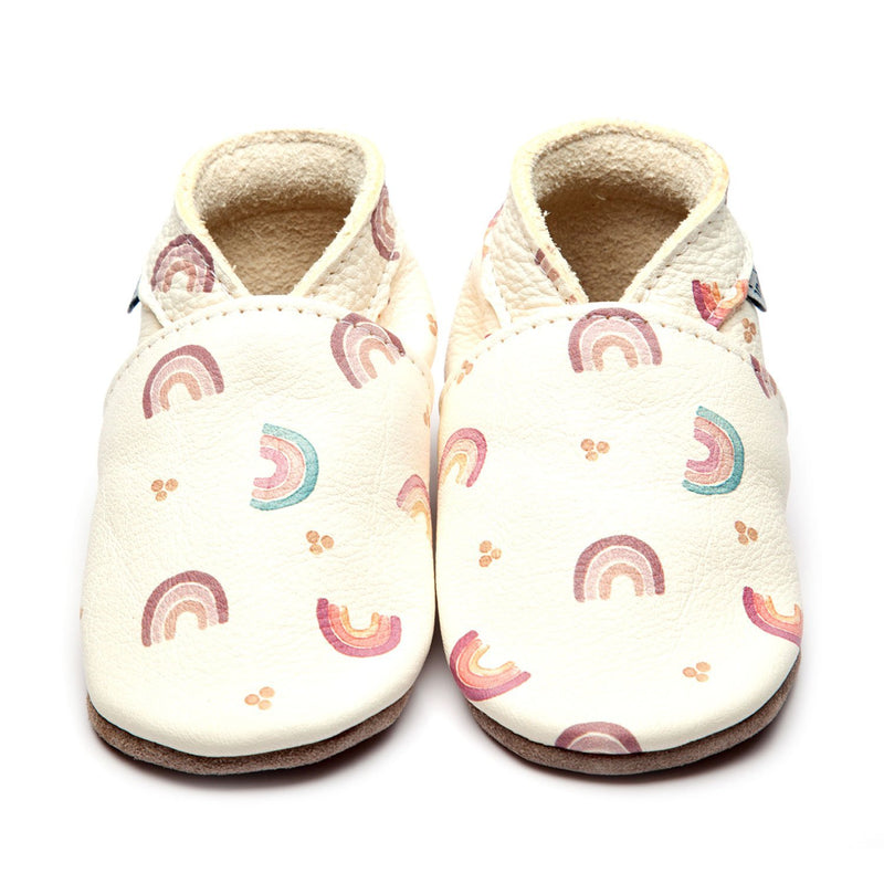 Esgidiau Inch Blue Cariad Enfys  | Rainbow Love Inch Blue Shoes