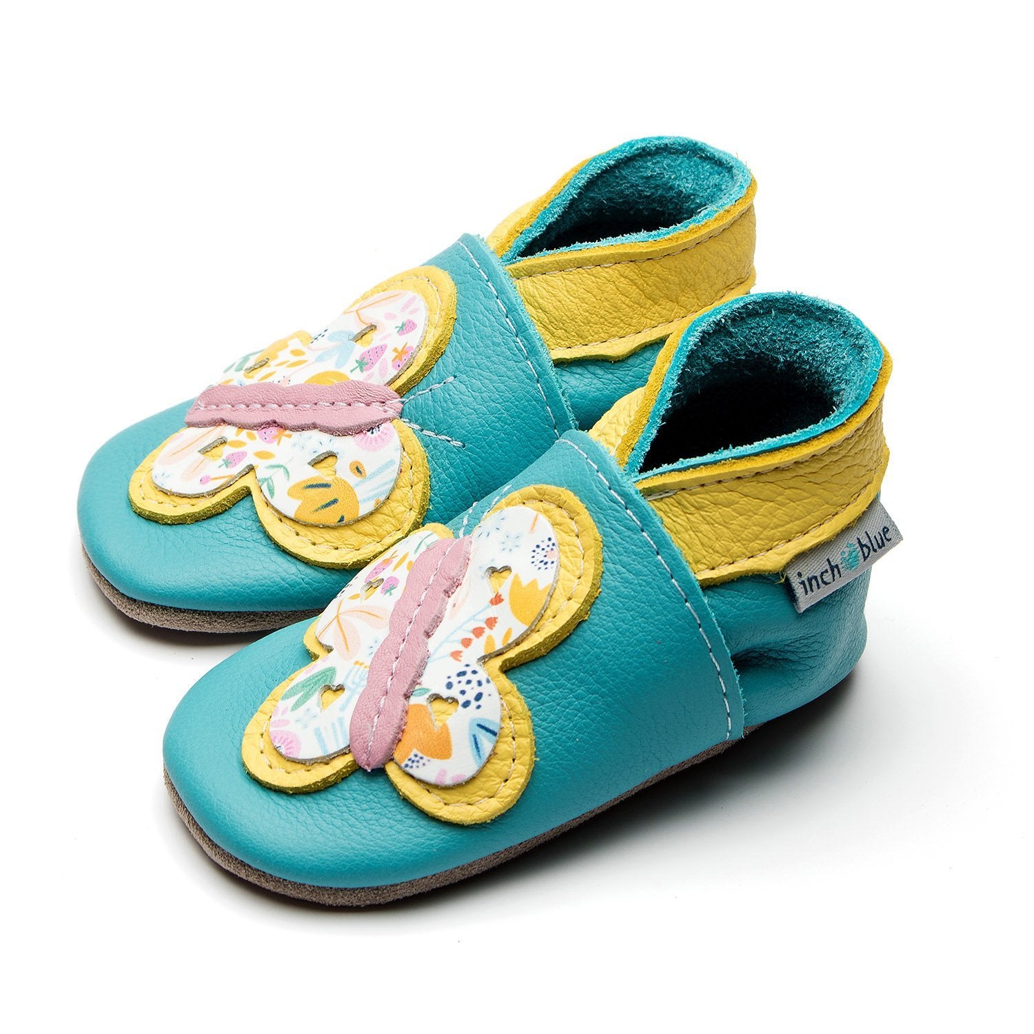 Esgidiau Inch Pili Pala Retro Butterfly Inch Blue Shoes Siop Ria