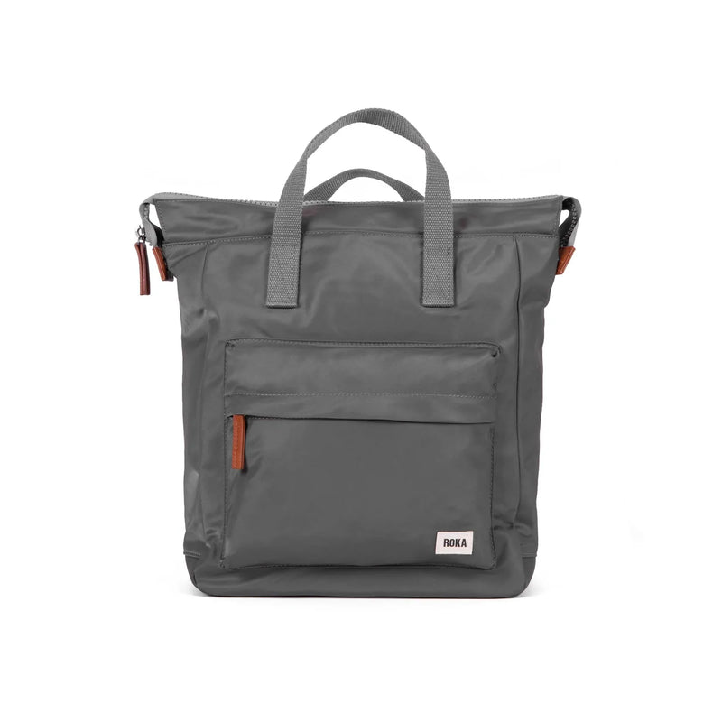 Bag Roka | ROKA Bantry B Small Sustainable - Graphite (Nylon)