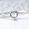Breichled Arian | Sterling Silver Bracelet - Infinity Knot