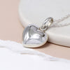 Cadwen Arian | Silver Necklace - Puffed Heart Pendant