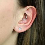 Clustdlysau Styd Arian | Sterling Silver Studs - Dot