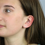 Clustdlysau Styd Arian | Sterling Silver Studs - Dot