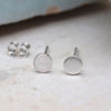 Clustdlysau Styd Arian | Sterling Silver Studs - Dot