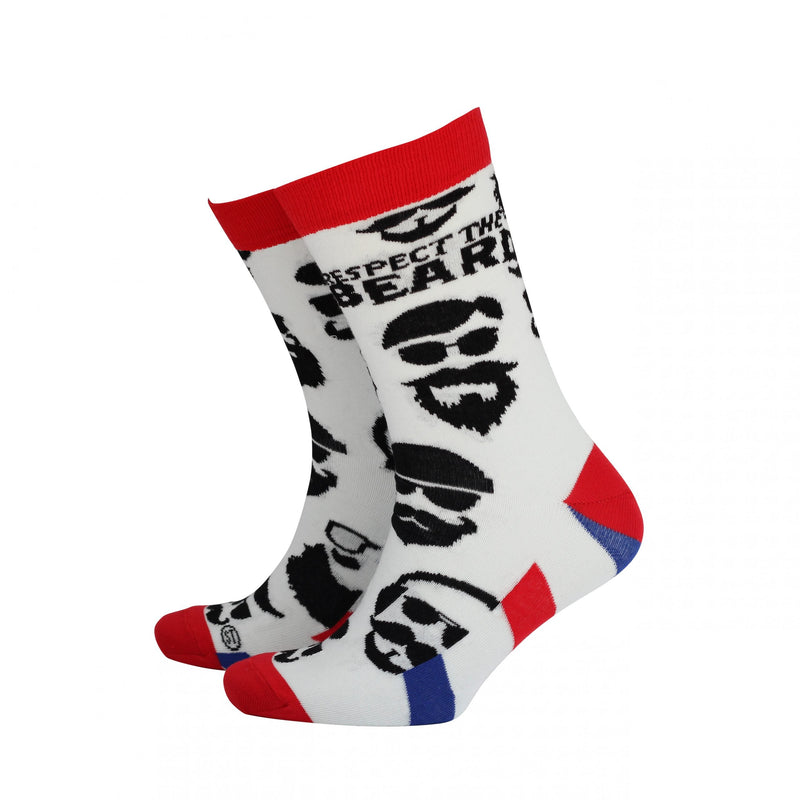 Sanau Bambŵ Dynion - Barf | Mens Bamboo Socks - Beard