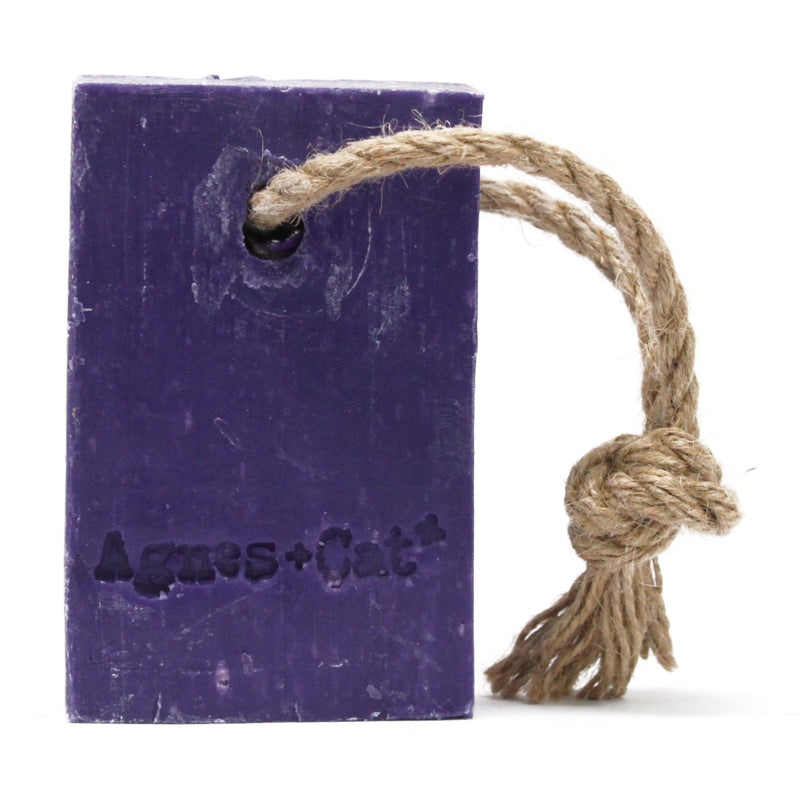 Sebon ar Gortyn | Agnes & Cat Soap on a Rope – Provence