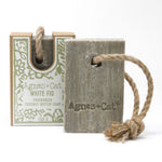 Sebon ar Gortyn | Agnes & Cat Soap on a Rope - White Fig
