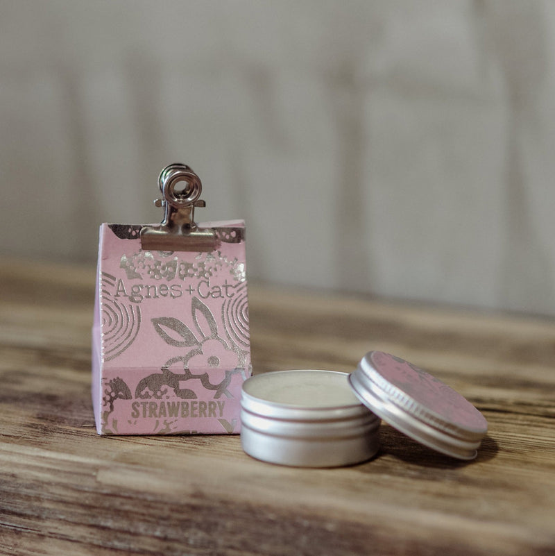 Balm Gwefus Mefus | Agnes & Cat Strawberry Lip Balm