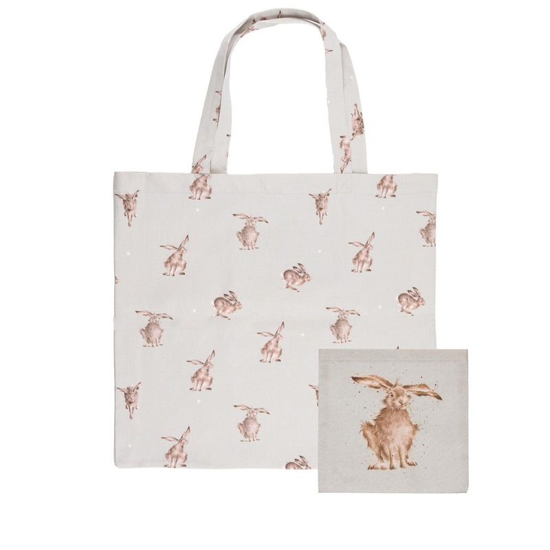 Bag Siopa Ysgyfarnog | Wrendale Foldable Shopping Bag - Hare