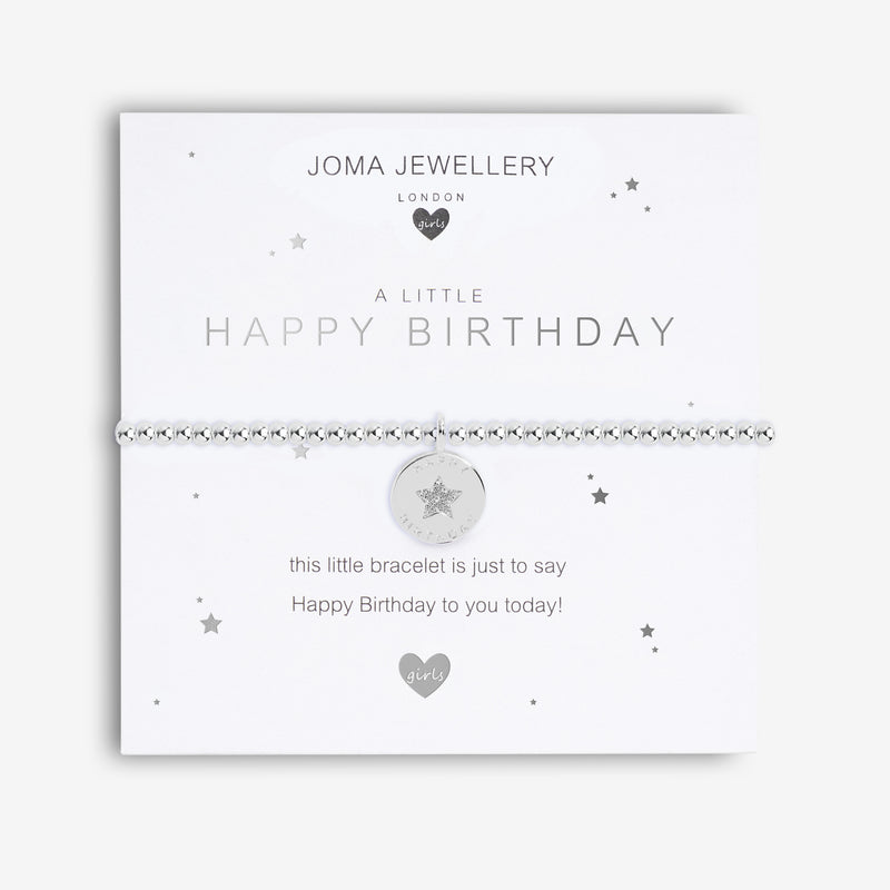 Breichled Joma Plentyn | Childs Joma Jewellery Bracelet – Happy Birthday