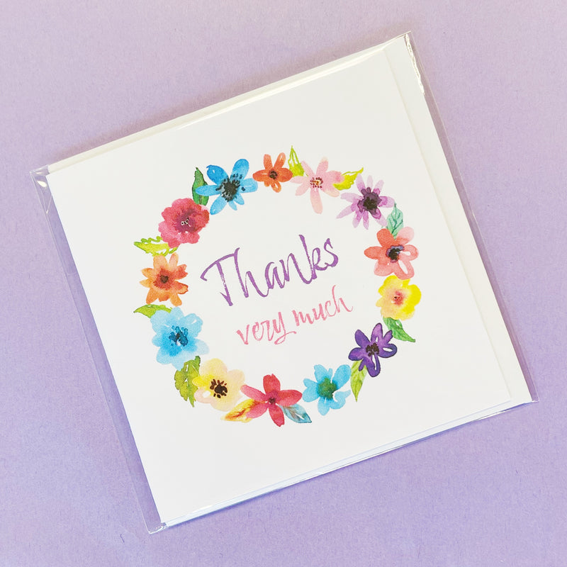 Cerdyn Diolch Marian Fach | Marian Fach Thank You Card