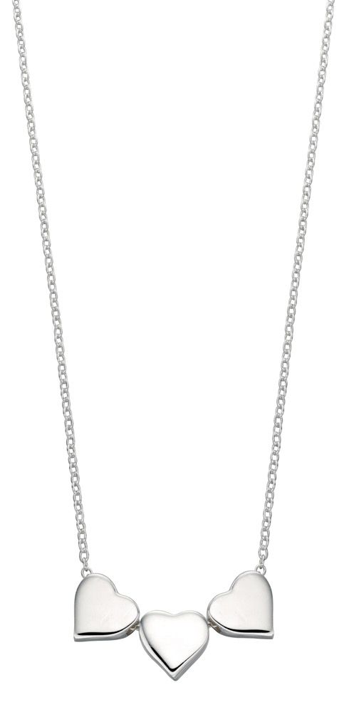 Cadwen Arian | Silver Necklace - Triple Heart Pendant