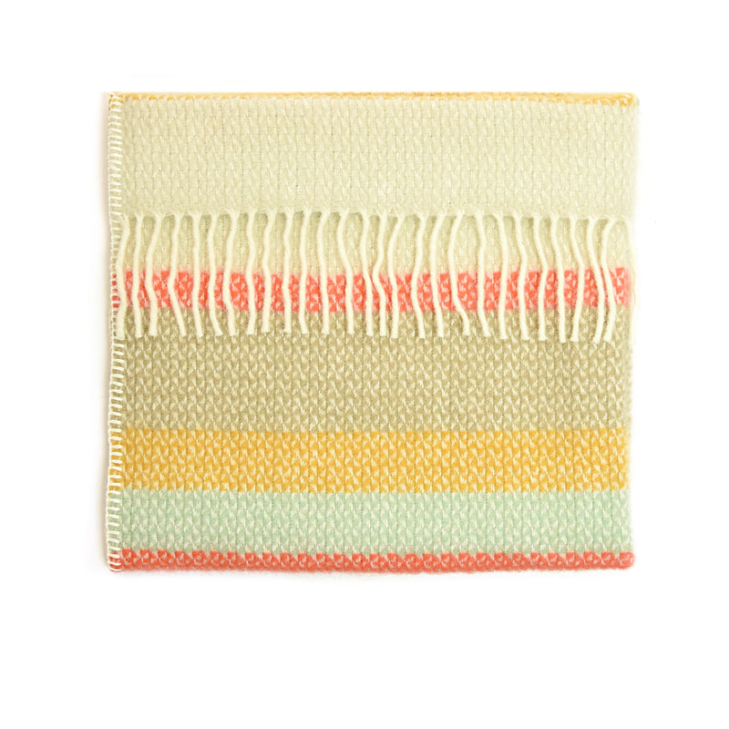 Blanced Pram Tweedmill - Gwanwyn | Tweedmill Pram Blanket - Stripe Spring