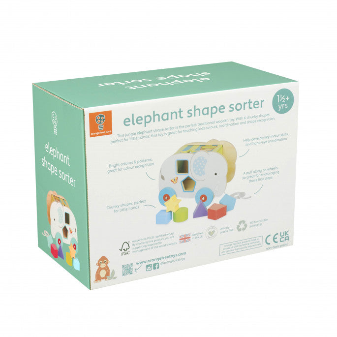 Eliffant Sortio Siapiau | Jungle Elephant Shape Sorter